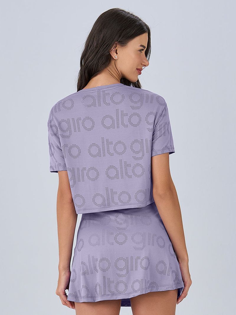 T-SHIRT CROPPED MESH ALTO GIRO 1