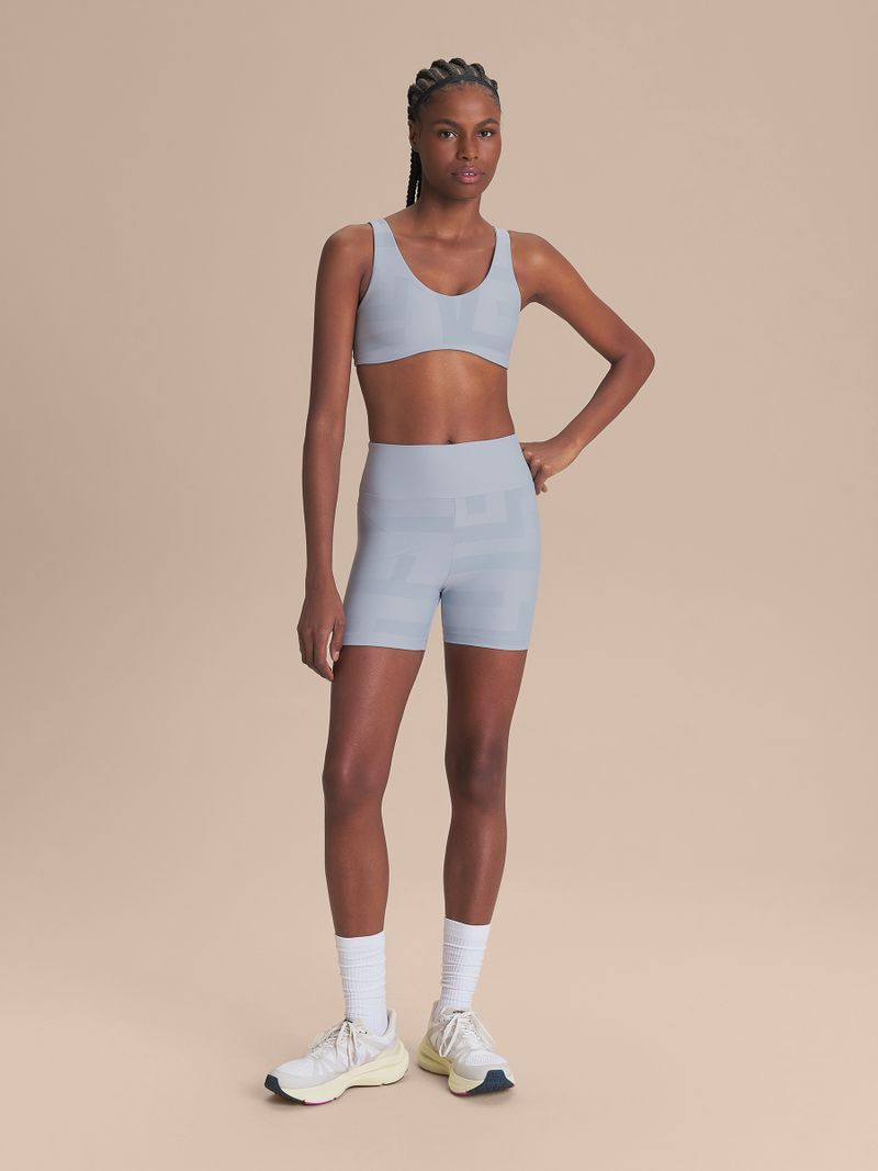 Shorts Maxi LIVE Cor:Azul Claro;Tamanho:M 4