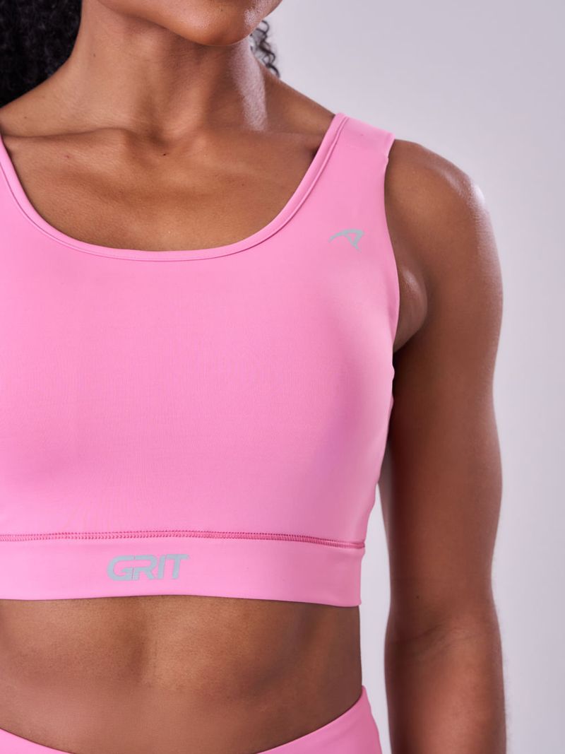 Top Grit Bossa Ajustavel 1 Bolso Reto Cor:Rosa;Tamanho:M 1