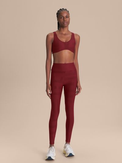 Legging Maxi LIVE Cor:Vermelho Escuro;Tamanho:M