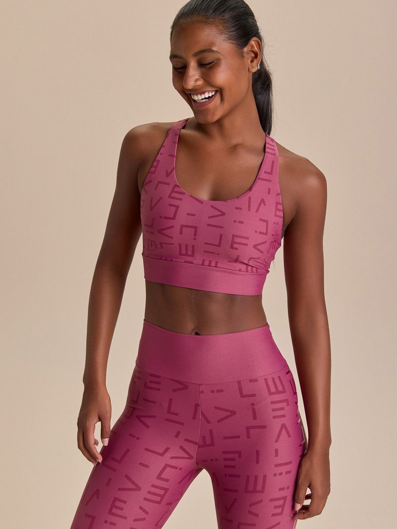Legging Icon Hydefit Adaptiv Cor:Fucsia Escuro;Tamanho:M 3