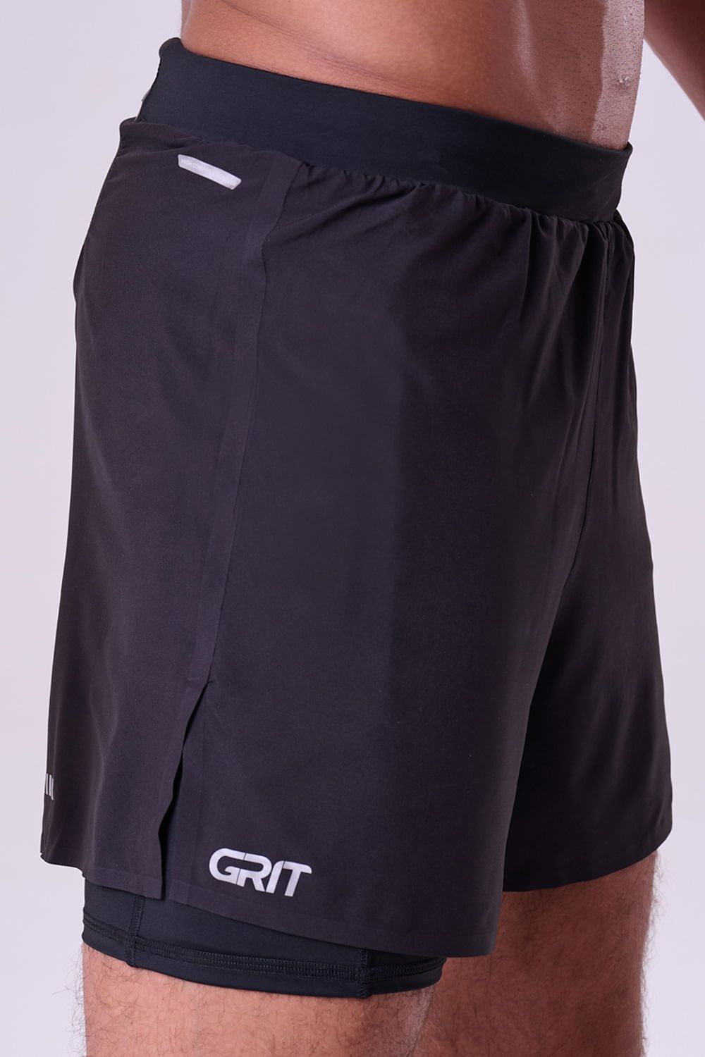 Short Com Bermuda Grit Bossa 3 Bolsos 5" Masc Preto Cor:Preto;Tamanho:G 1