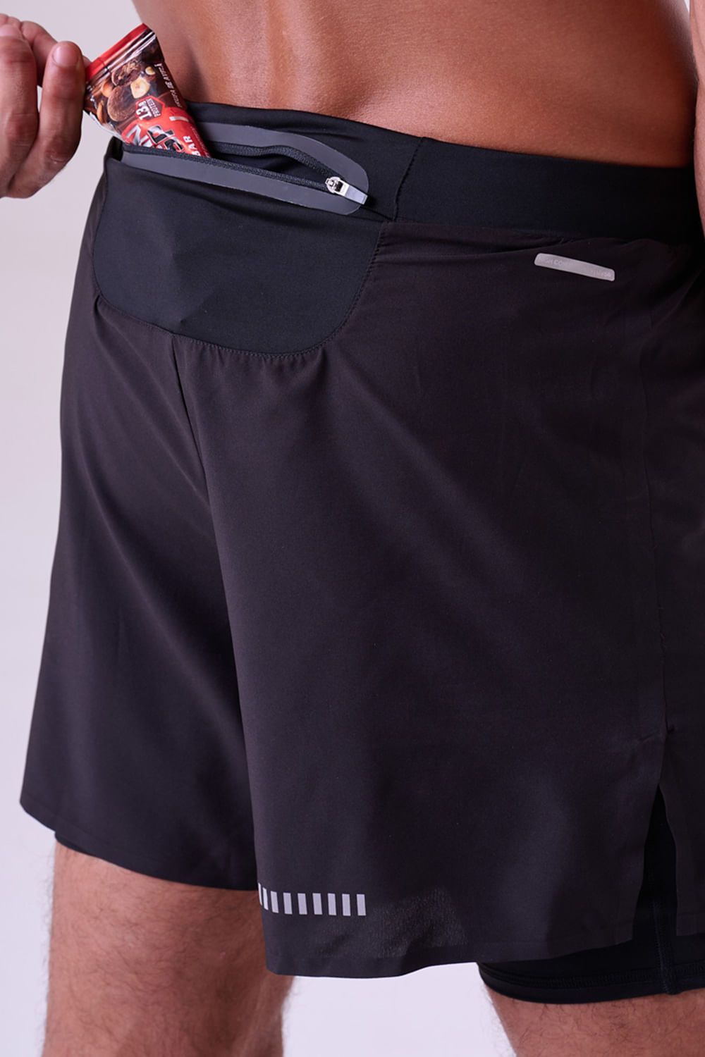 Short Com Bermuda Grit Bossa 3 Bolsos 5" Masc Preto Cor:Preto;Tamanho:G 3