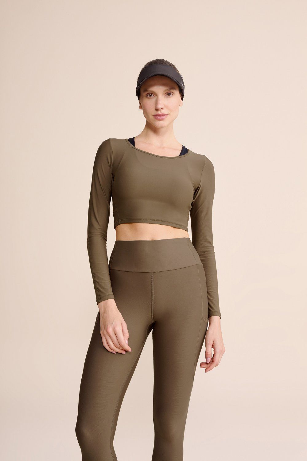 Camiseta Cropped ML Harmony Cor:Verde escuro;Tamanho:G 5