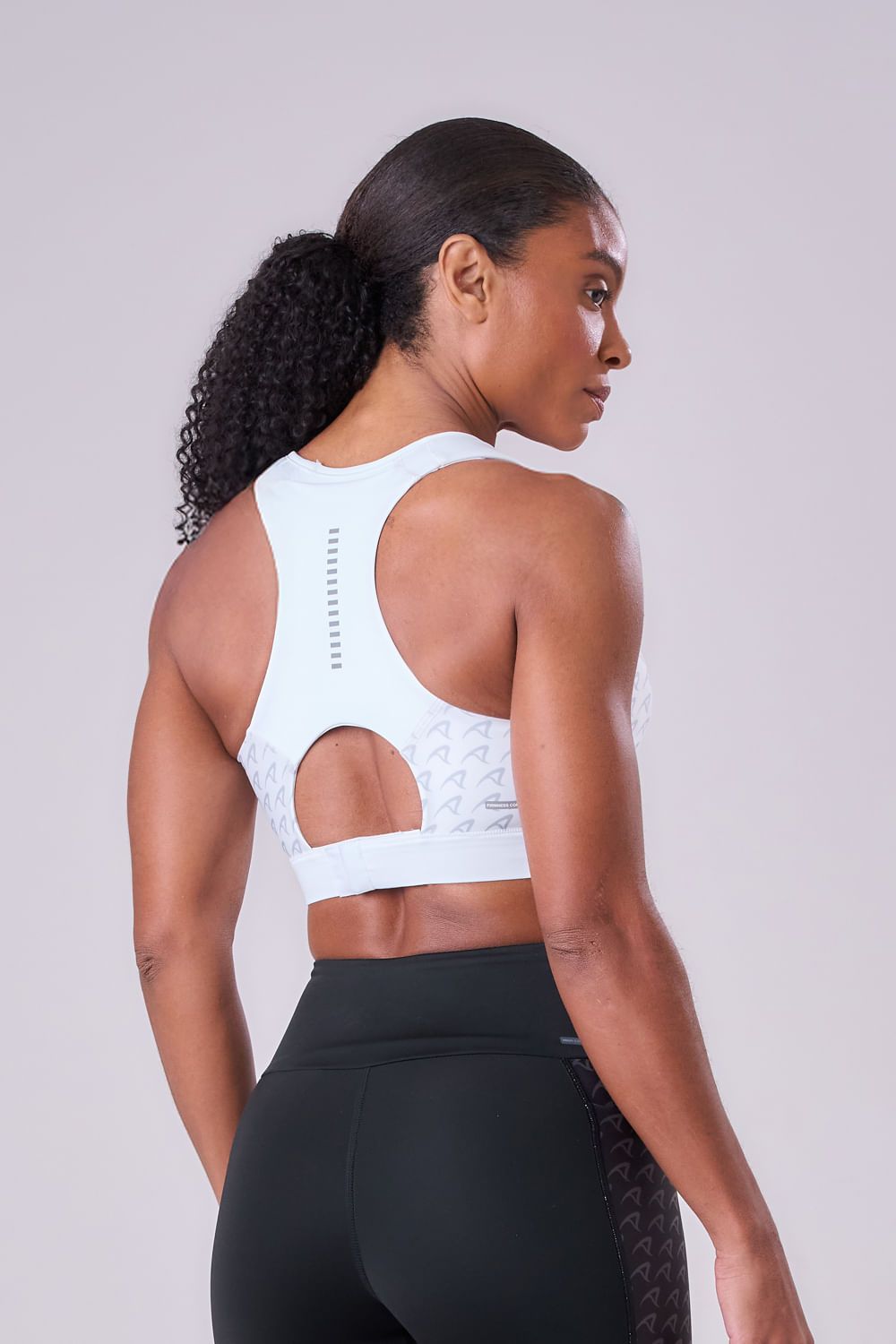 TOP GRIT BOSSA AJUSTAVEL 1 BOLSO NADADOR FEM IND BRANCO/ESTAMPA INSTITUCIONAL Cor:Branco;Tamanho:P 3