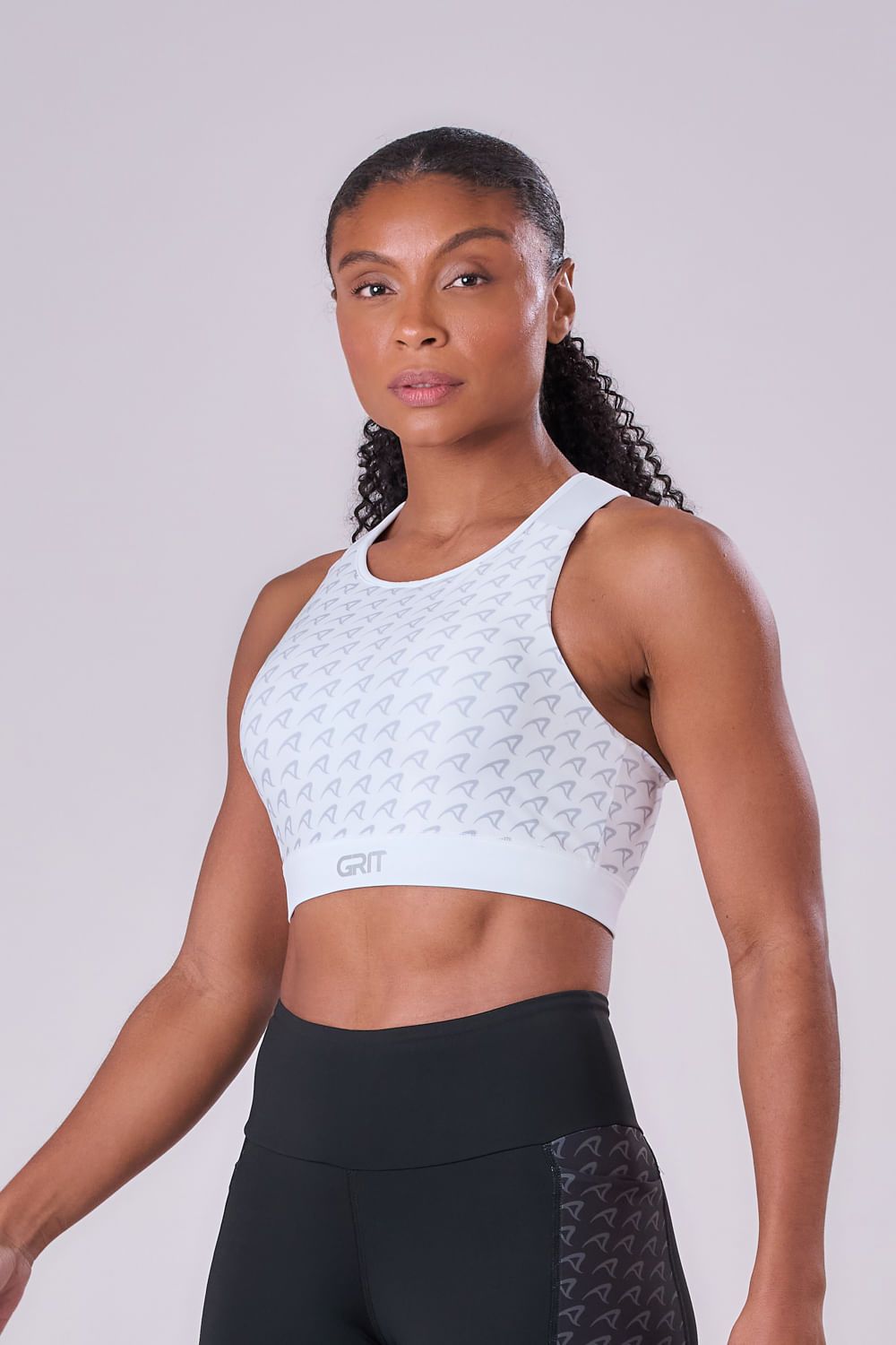 TOP GRIT BOSSA AJUSTAVEL 1 BOLSO NADADOR FEM IND BRANCO/ESTAMPA INSTITUCIONAL Cor:Branco;Tamanho:P 7