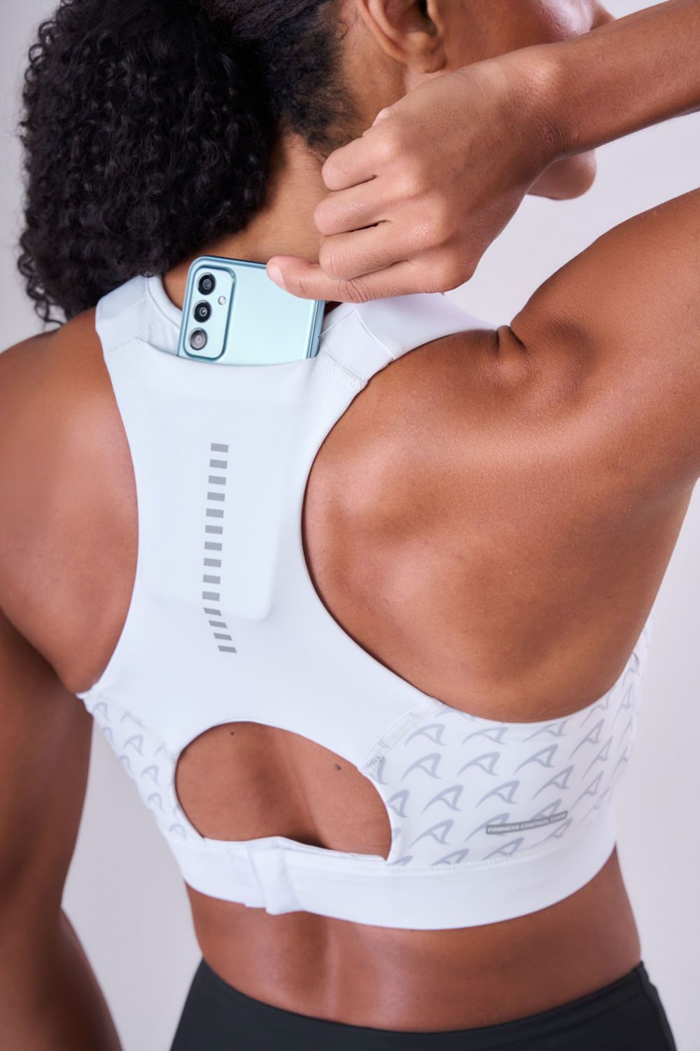 TOP GRIT BOSSA AJUSTAVEL 1 BOLSO NADADOR FEM IND BRANCO/ESTAMPA INSTITUCIONAL Cor:Branco;Tamanho:P 5