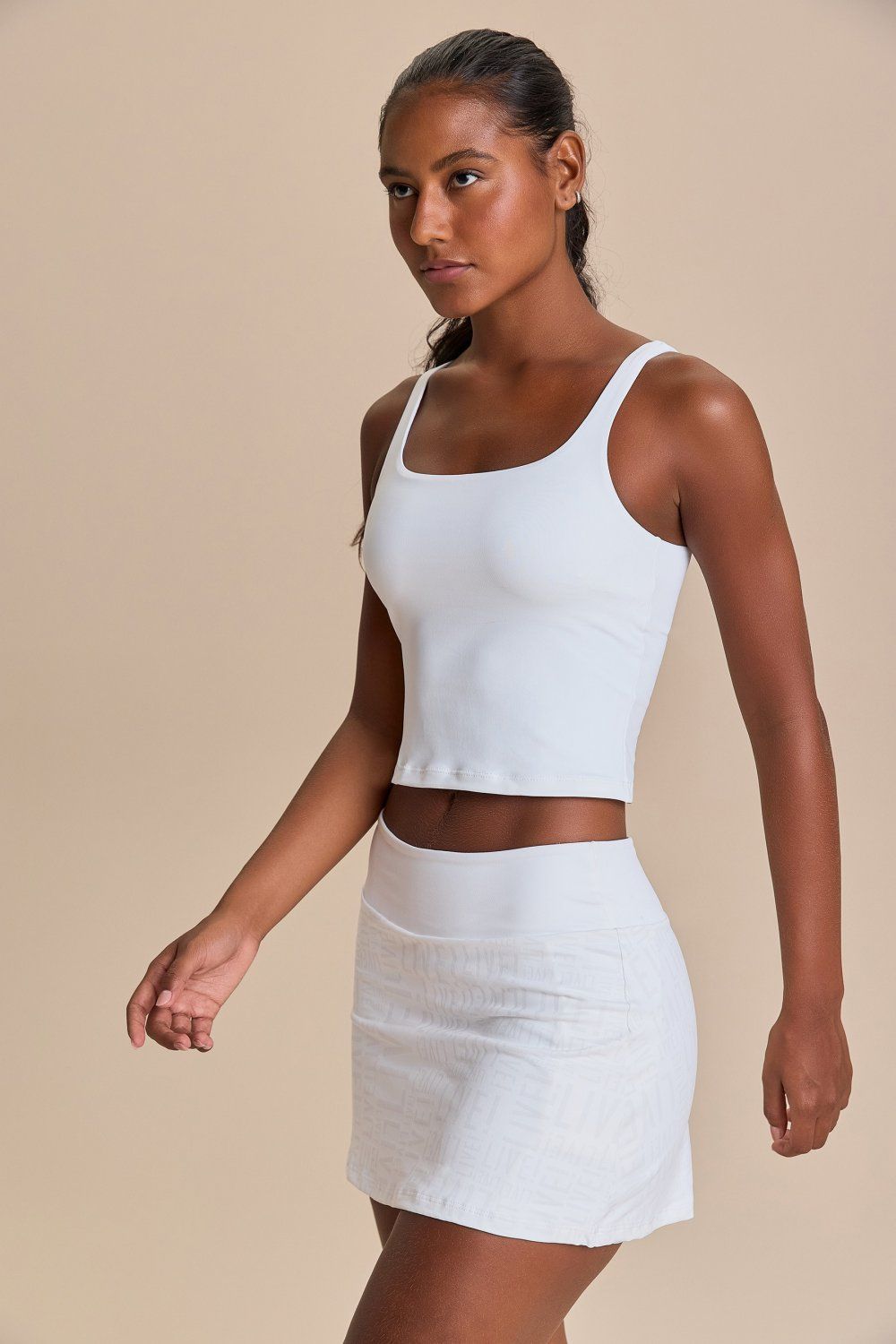 Regata Cropped Move Sense Cor:Branco;Tamanho:G 2