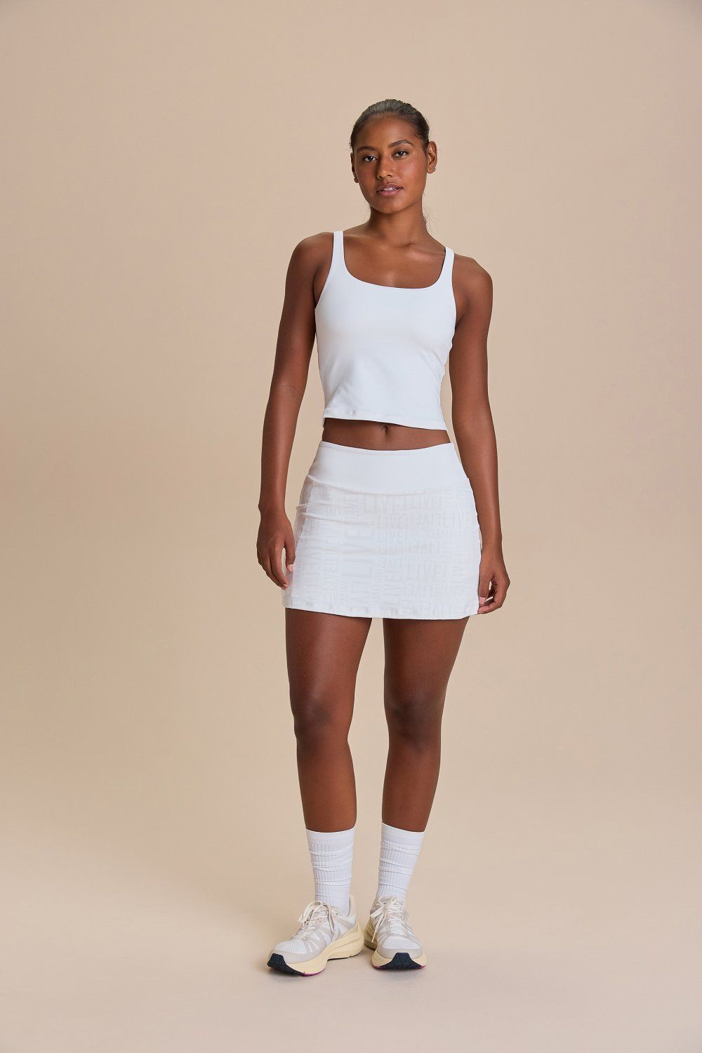 Regata Cropped Move Sense Cor:Branco;Tamanho:G 2