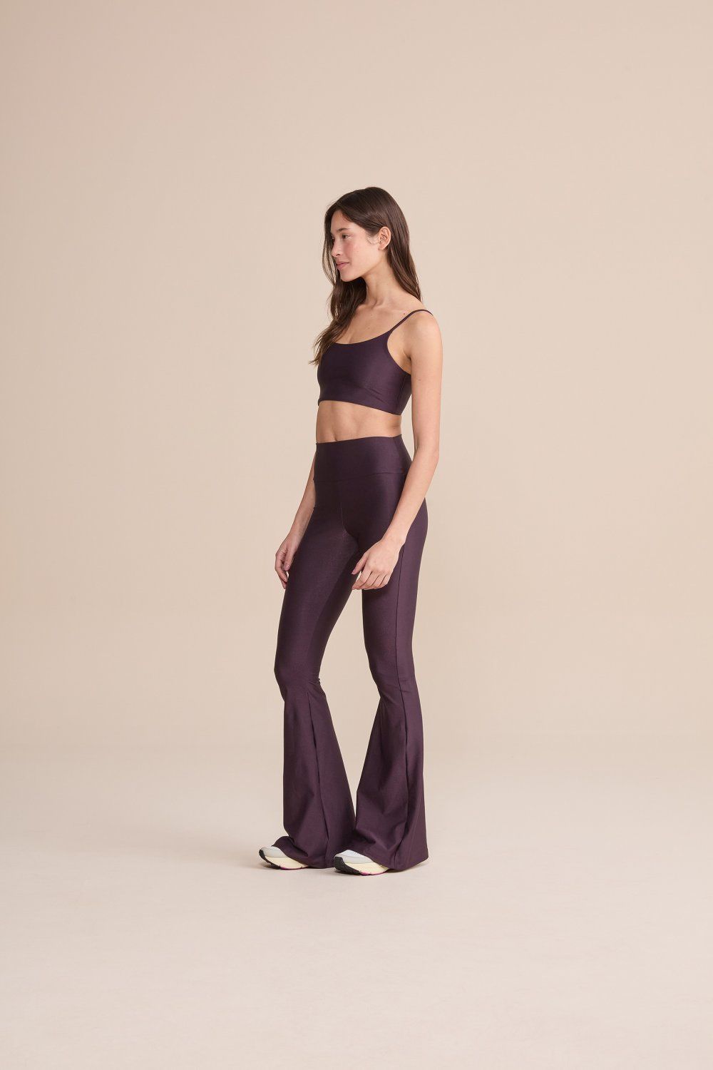 Calca Flare Allure Adaptiv Cor:Violeta escuro;Tamanho:M 1