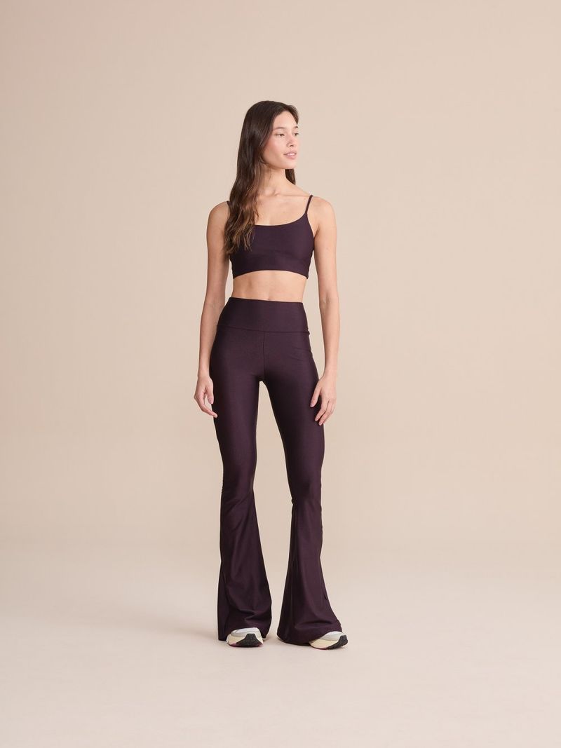 Calca Flare Allure Adaptiv Cor:Violeta escuro;Tamanho:M 2