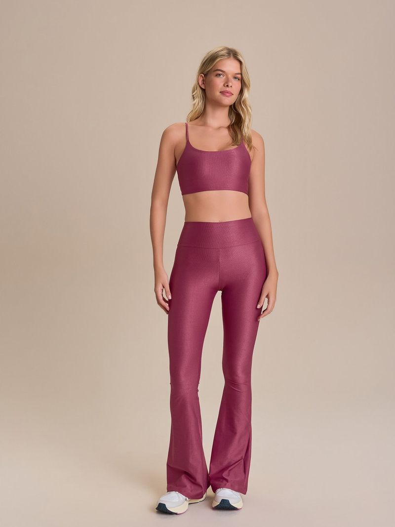 Calca Flare Allure Adaptiv Cor:Fucsia Escuro;Tamanho:M 2