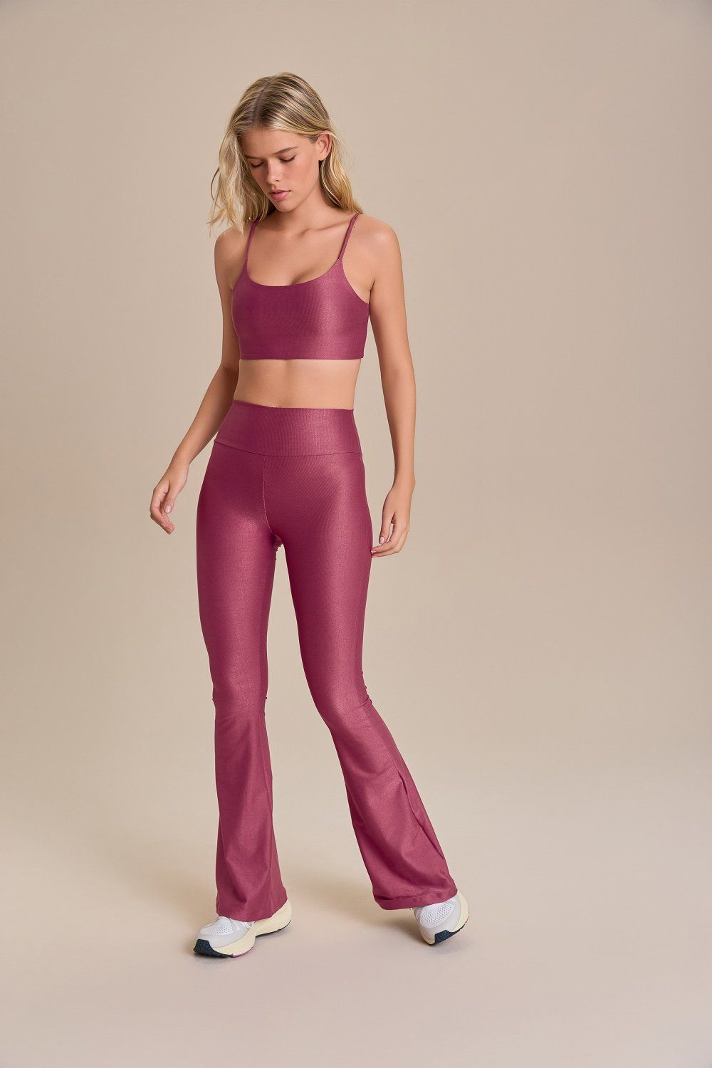 Calca Flare Allure Adaptiv Cor:Fucsia Escuro;Tamanho:M 3