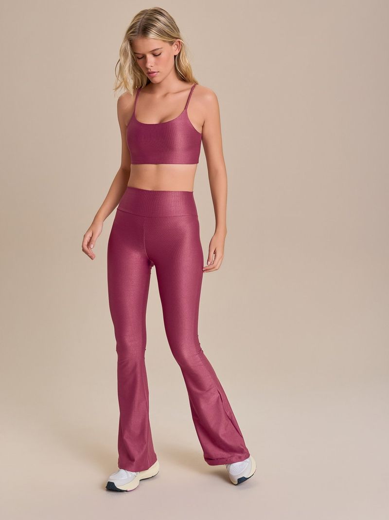 Calca Flare Allure Adaptiv Cor:Fucsia Escuro;Tamanho:M 3