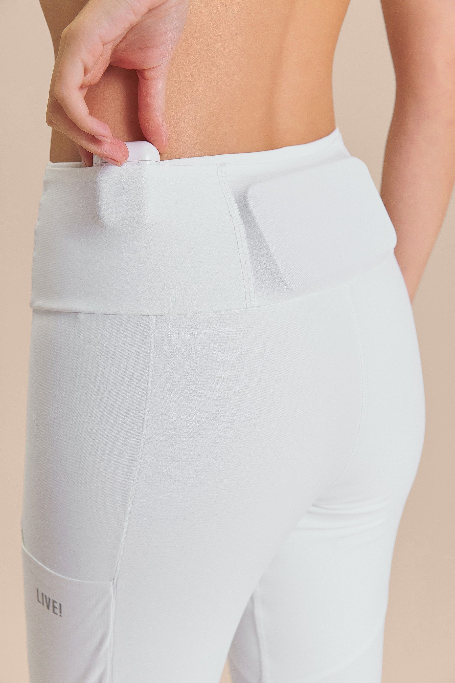 Legging Six Pockets Speed Cor:Branco;Tamanho:M 6