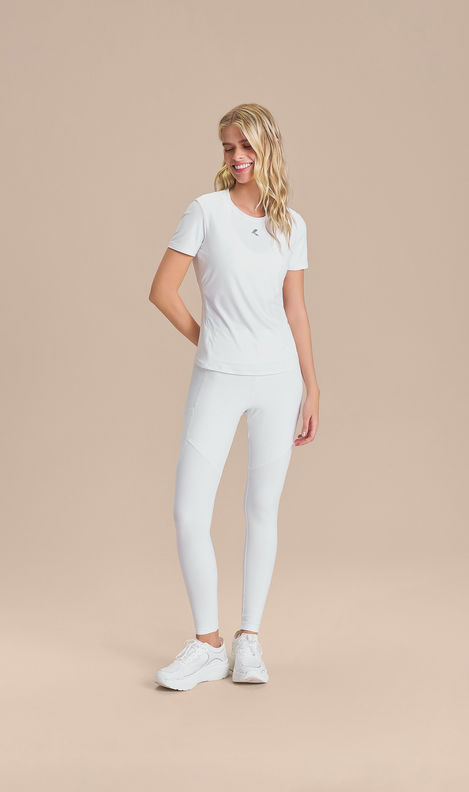 Legging Six Pockets Speed Cor:Branco;Tamanho:M