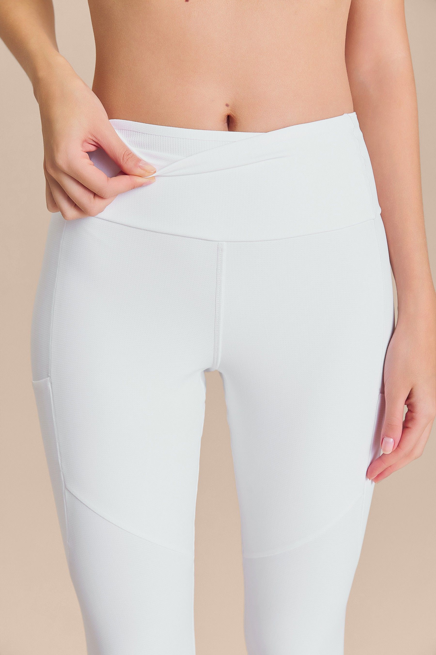 Legging Six Pockets Speed Cor:Branco;Tamanho:M 3