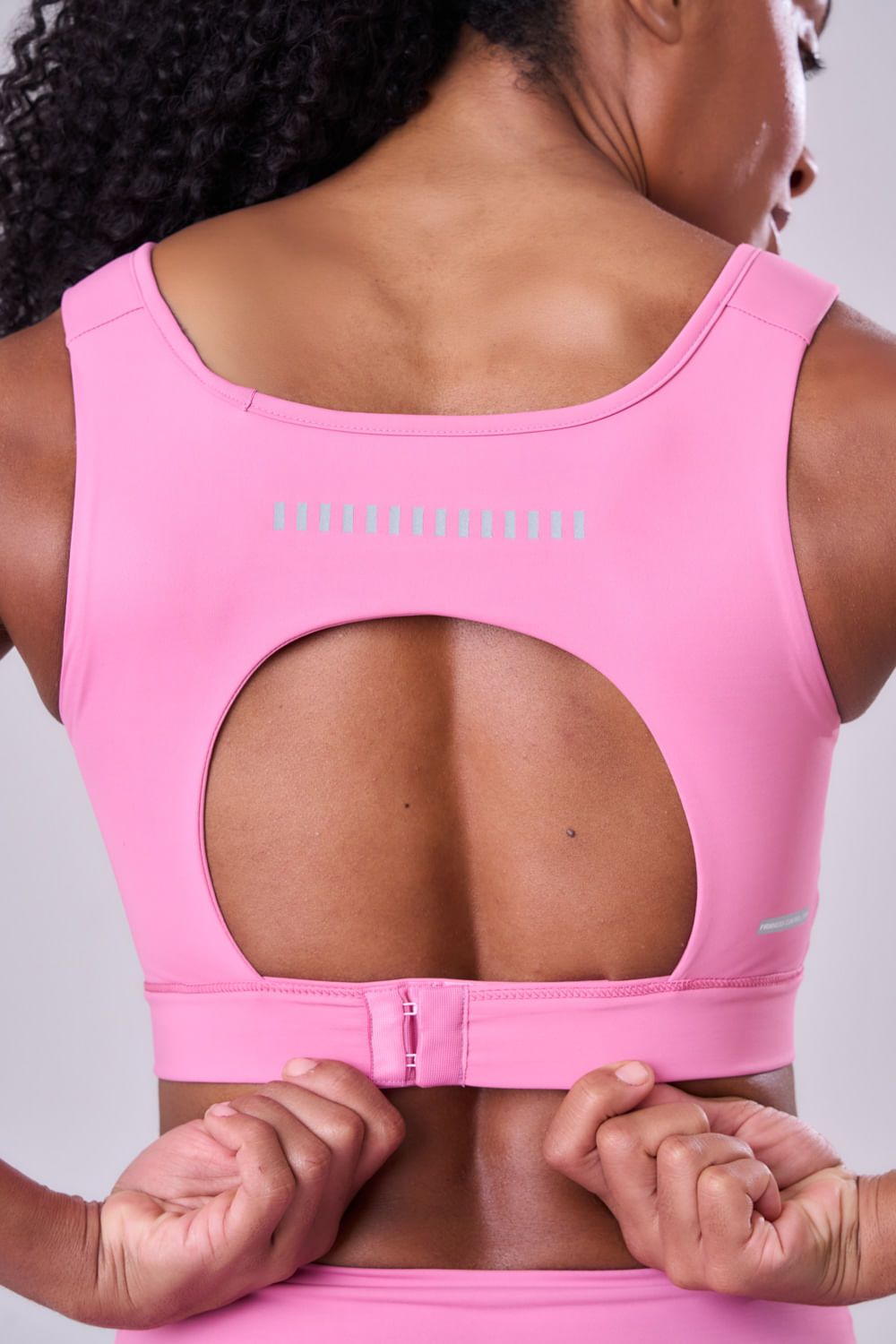 Top Grit Bossa Ajustavel 1 Bolso Reto Cor:Rosa;Tamanho:M 6
