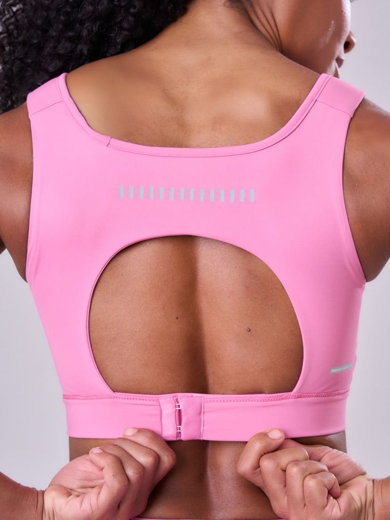 Top Grit Bossa Ajustavel 1 Bolso Reto Cor:Rosa;Tamanho:M 6
