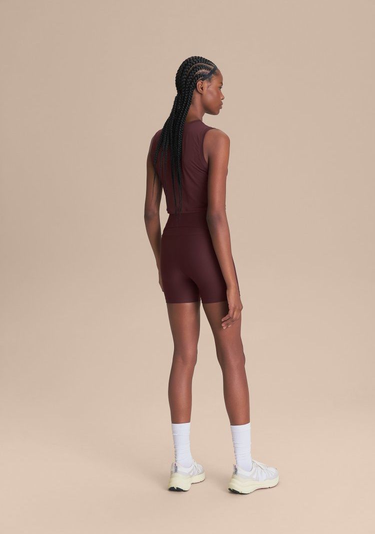 Regata Cropped LIVE Comfort Cor:Vinho;Tamanho:P 4
