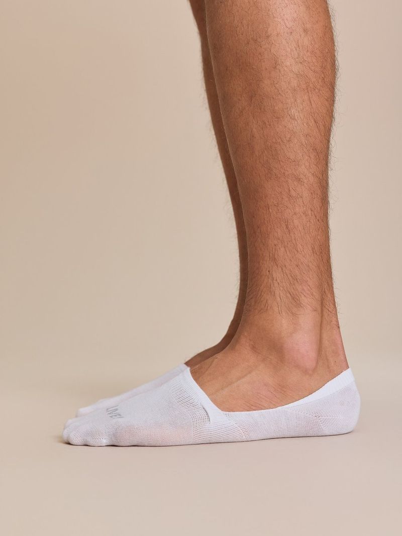 Meia Invisible Unissex Cor:Branco;Tamanho:33/38 1