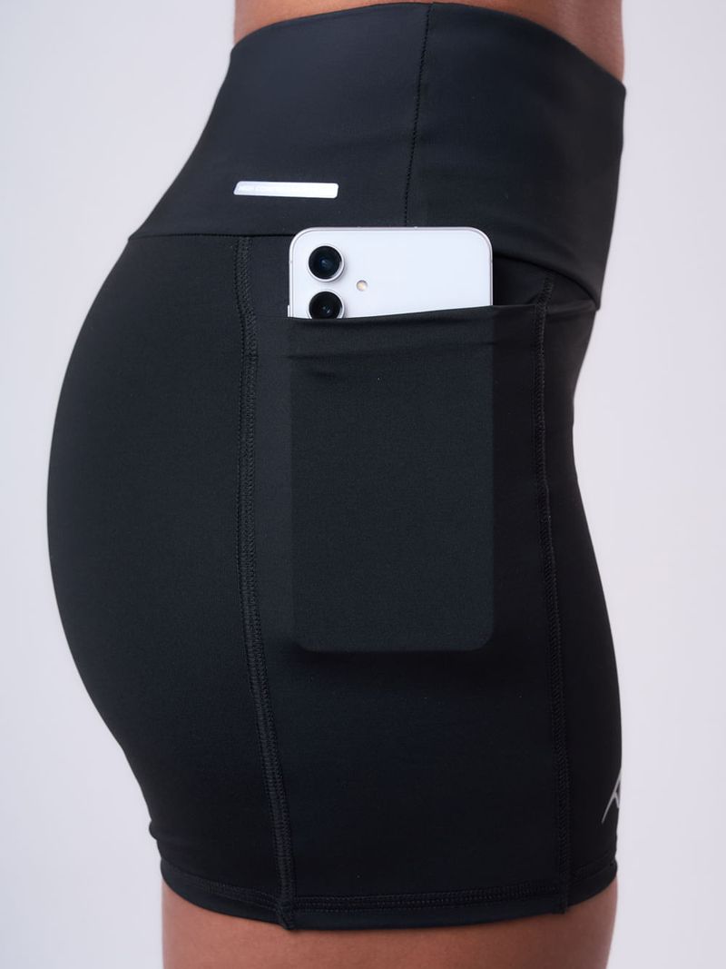 Bermuda Sprint Ginga 3 Bolsos 14CM Preto Cor:Preto;Tamanho:PP 2