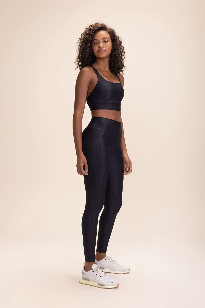 Legging Allure Adaptiv Preto e Branco Cor:Preto;Tamanho:P 1