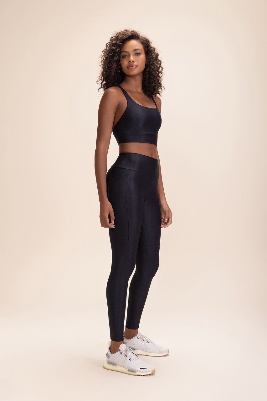 Legging Allure Adaptiv Preto e Branco Cor:Preto;Tamanho:P