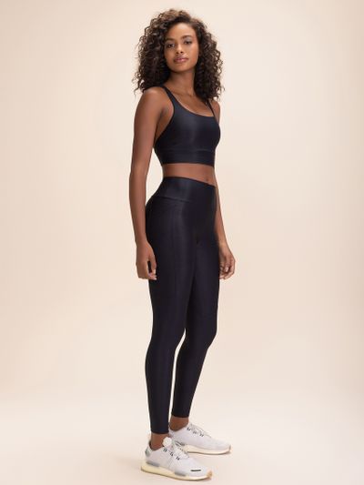 Legging Allure Adaptiv Preto e Branco Cor:Preto;Tamanho:P
