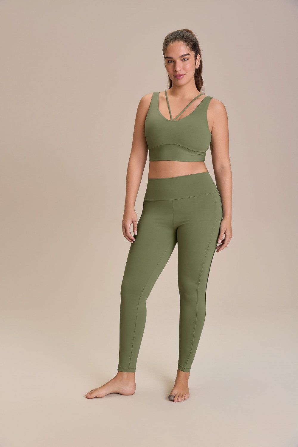 Calca Fuso Stripe ByNature Cor:Verde;Tamanho:P 2