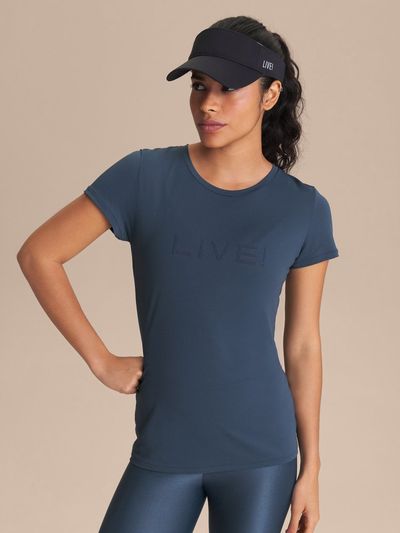 Camiseta LIVE Comfort Cor:Azul;Tamanho:M