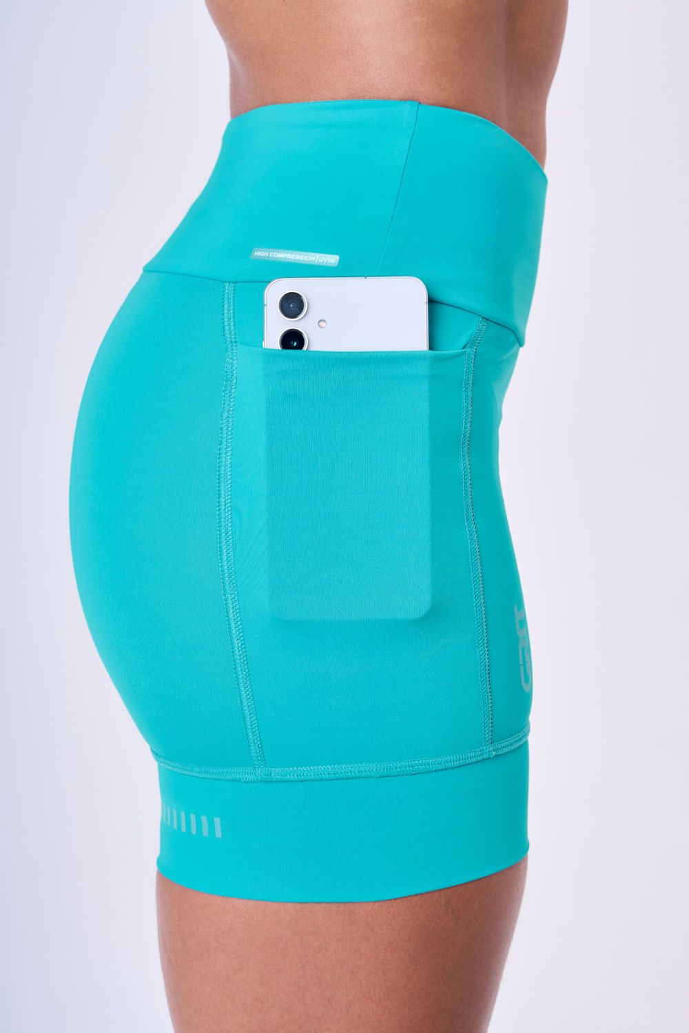BERMUDA GRIT BOSSA 3 BOLSOS 15CM Cor:Azul;Tamanho:PP 3