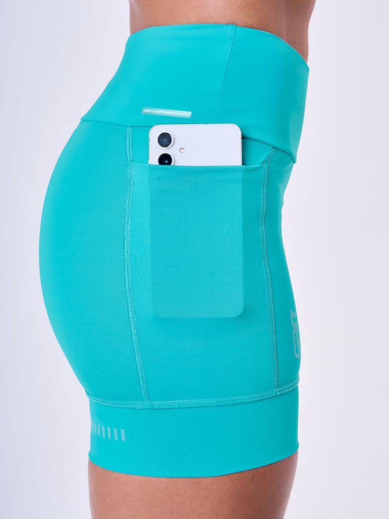 BERMUDA GRIT BOSSA 3 BOLSOS 15CM Cor:Azul;Tamanho:PP 3