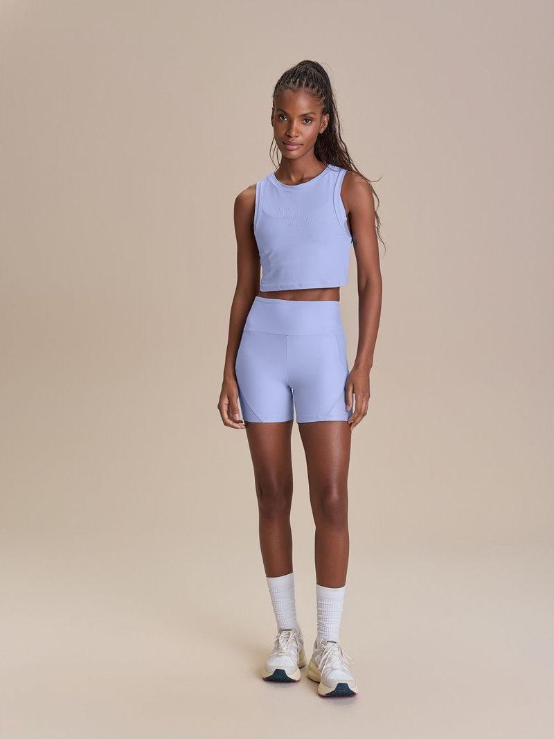 Regata Cropped Breezy Skin Cor:Azul Claro;Tamanho:G 2