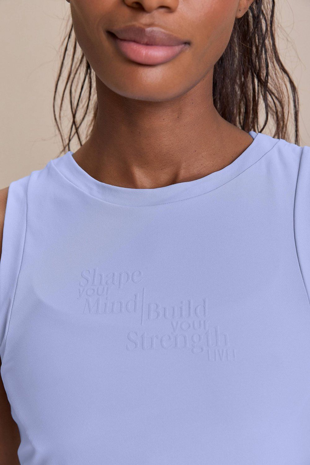 Regata Cropped Breezy Skin Cor:Azul Claro;Tamanho:G 3