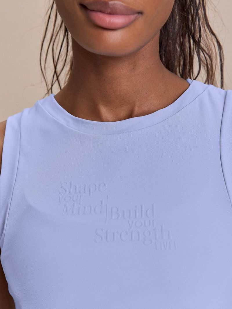 Regata Cropped Breezy Skin Cor:Azul Claro;Tamanho:G 3