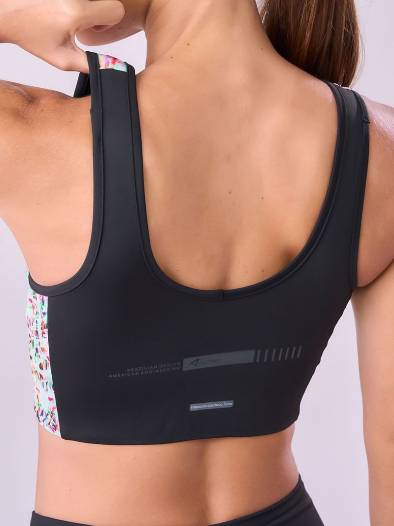 Top Signature Samba Reto Dupla Face Estampa Nara / Preto 3