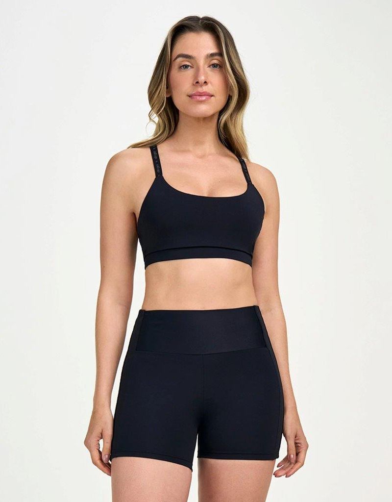 Top Nadador C/ Elastico Personalizado Preto 1