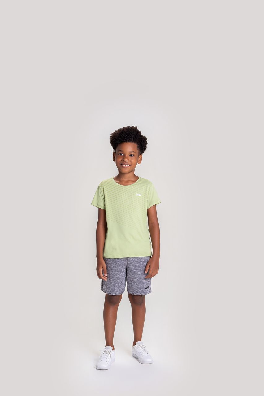 BERMUDA JOY ESSENTIAL KIDS 12 CINZA MESCLA 2