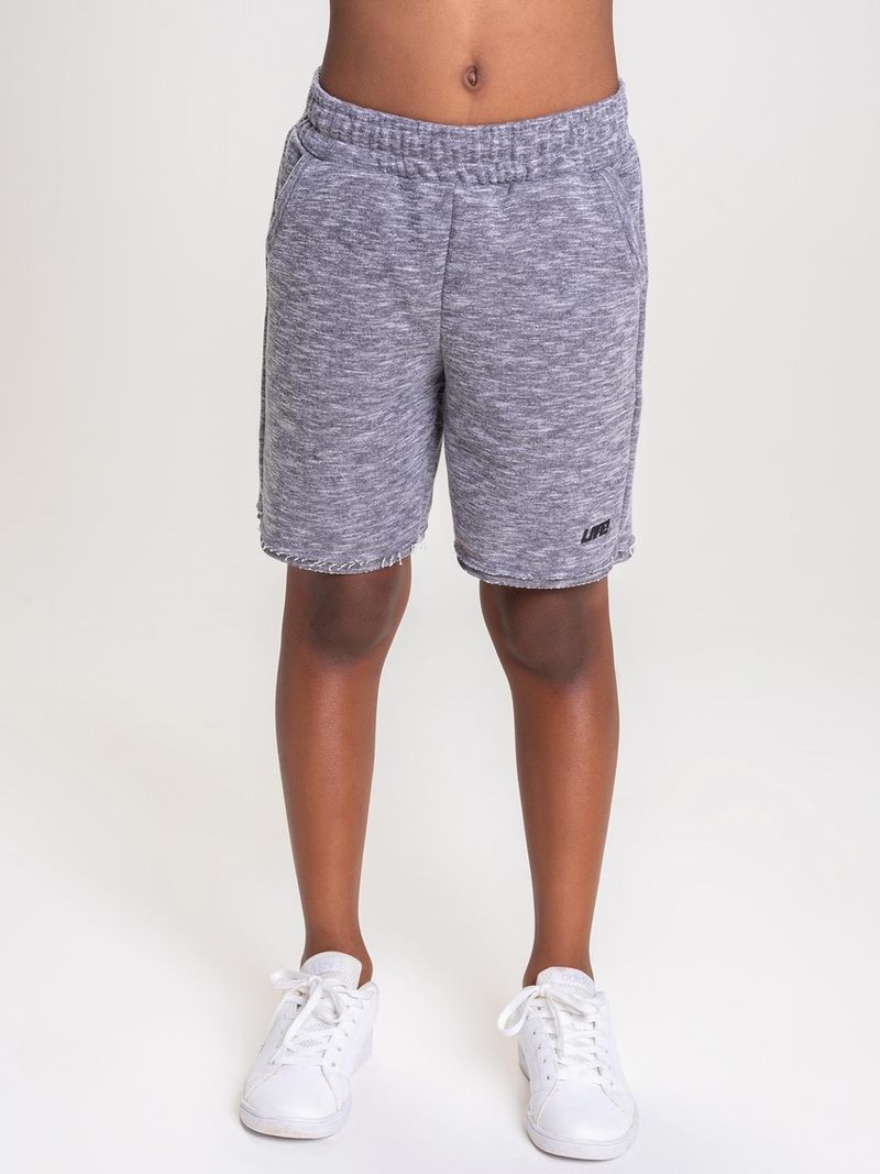 BERMUDA JOY ESSENTIAL KIDS 12 CINZA MESCLA 3