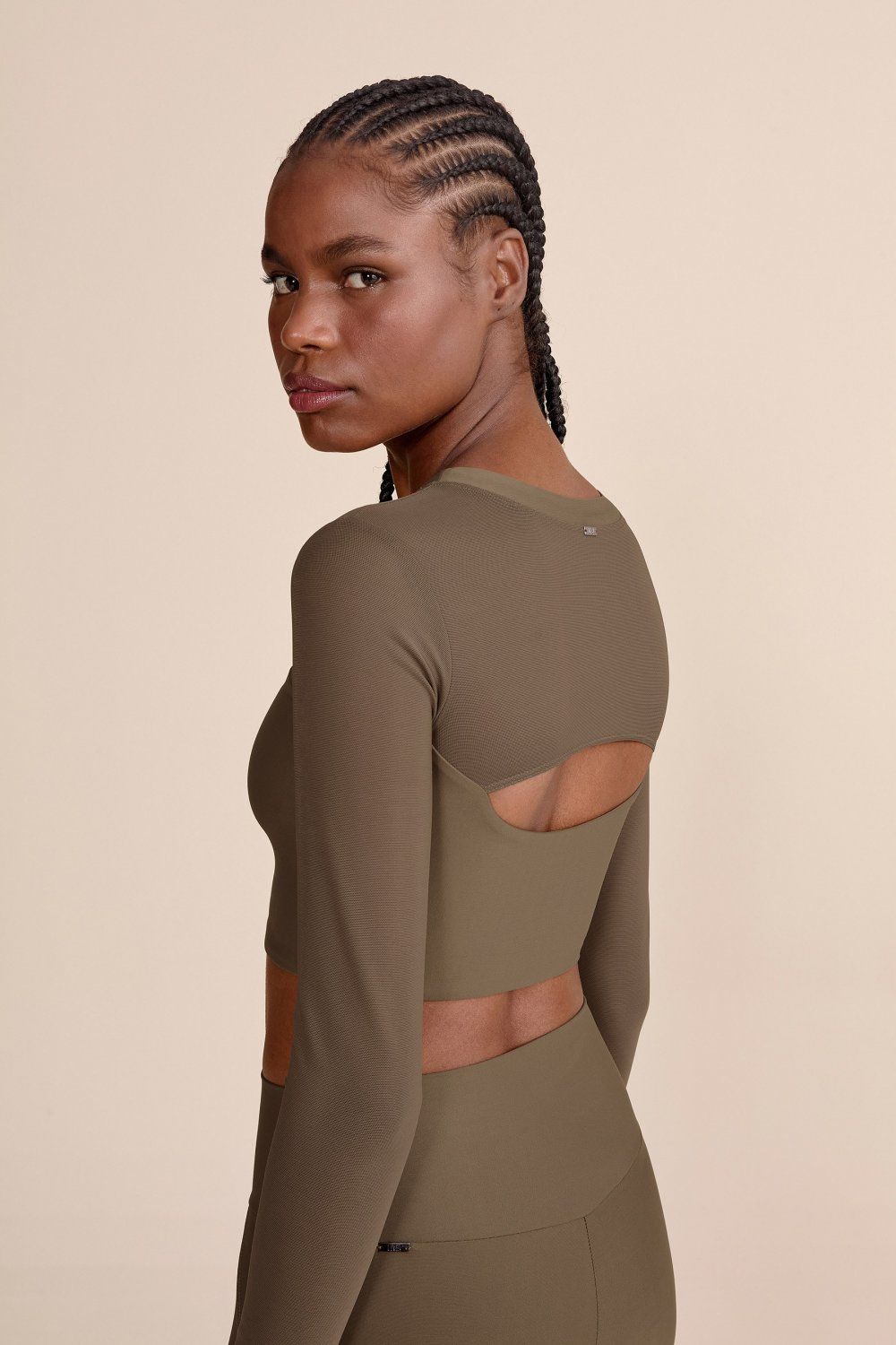 Blusa Cropped ML Tule Core 5