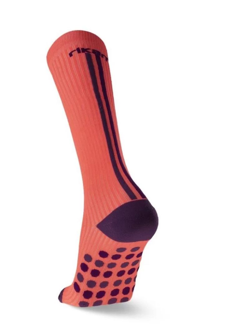 MEIA RIKAM LONGA LISTRA LARANJA NEON/AZUL MARINHO - 34/39 2