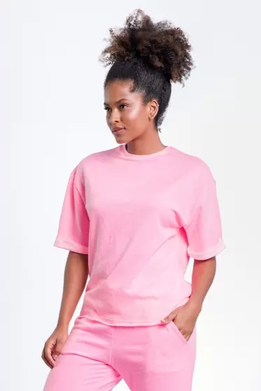 CAMISETA ANANAS ROSA G