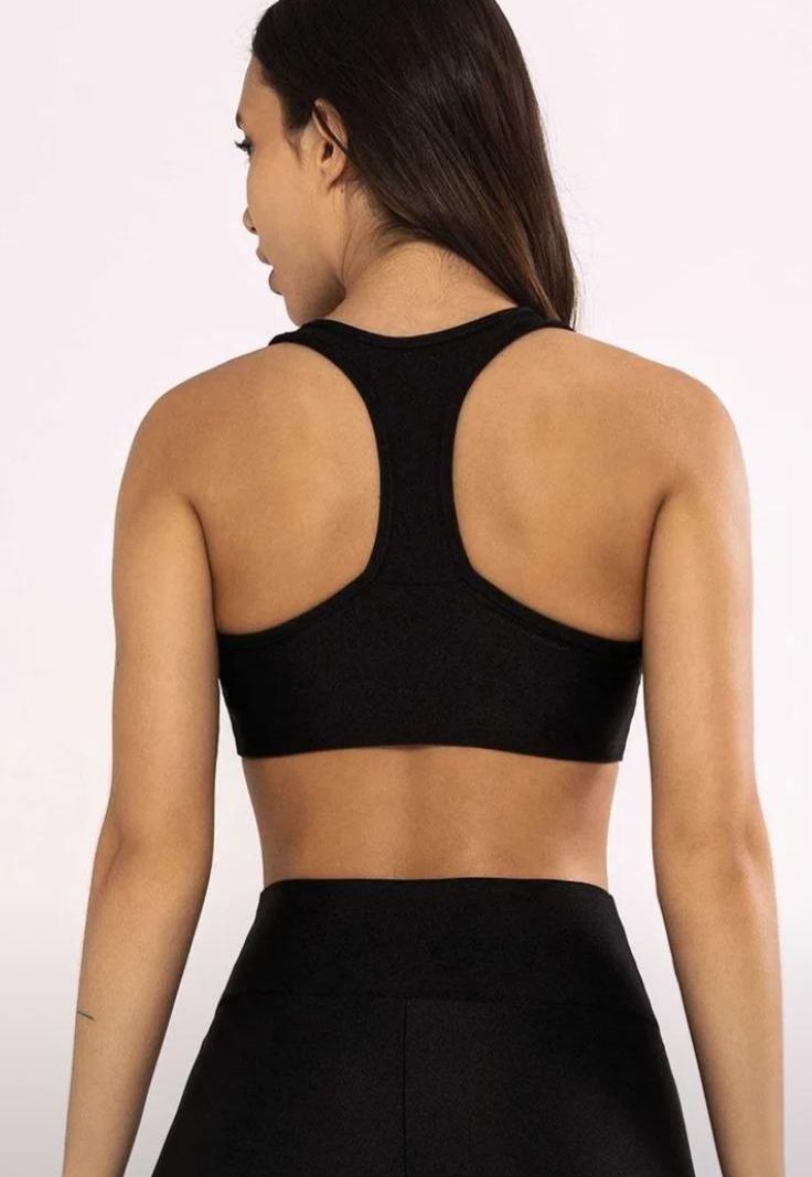 Top Atlanta Costas Nadador Preto 4