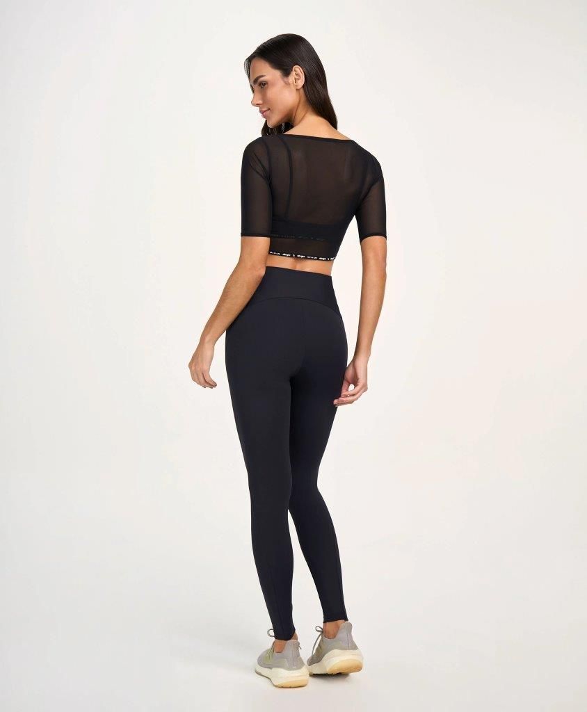 T-Shirt Tule Com Elastico Personalizado Preto 2