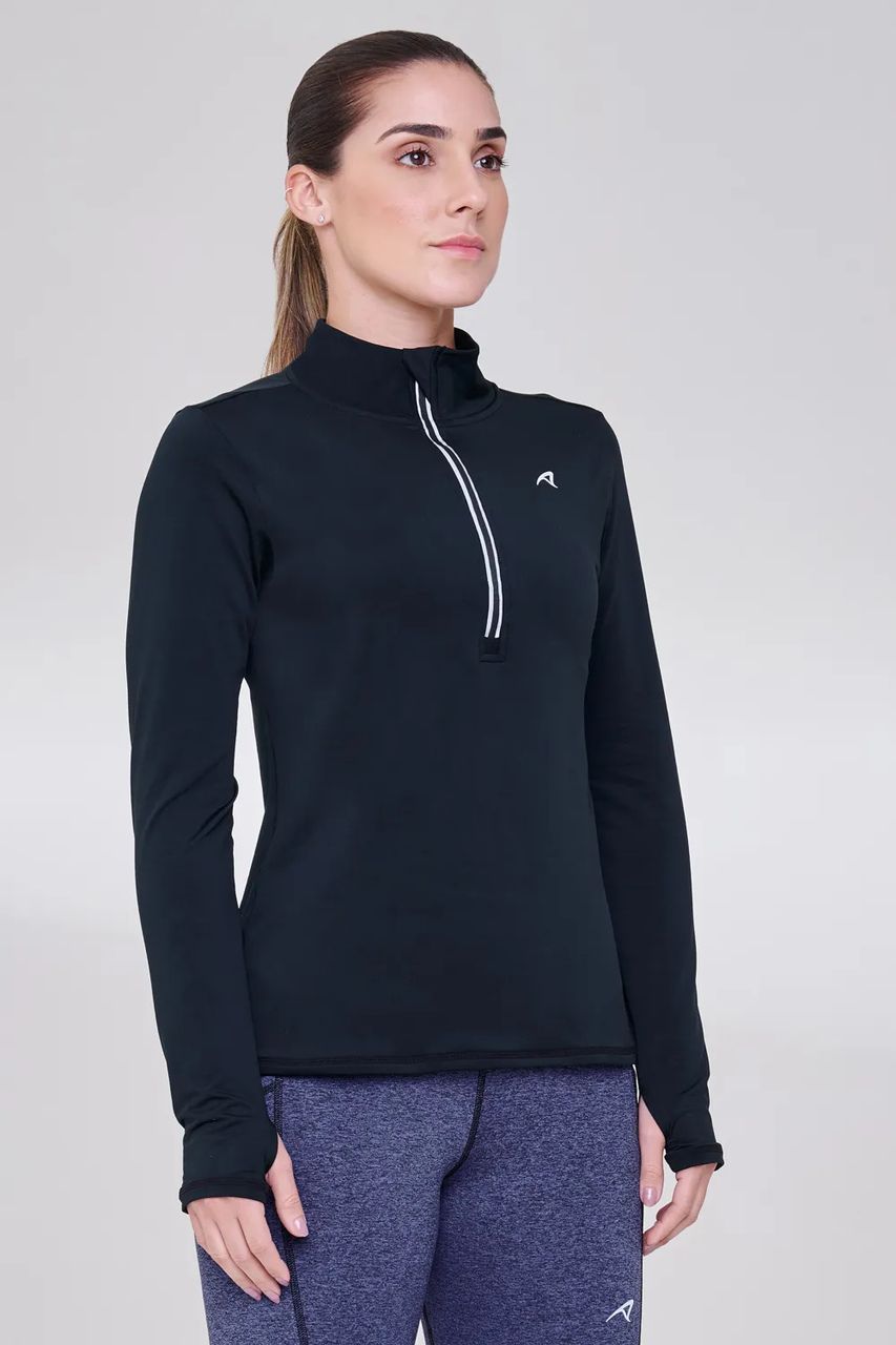 Camiseta Manga Longa Thermal Ziper Refletivo Kept 1