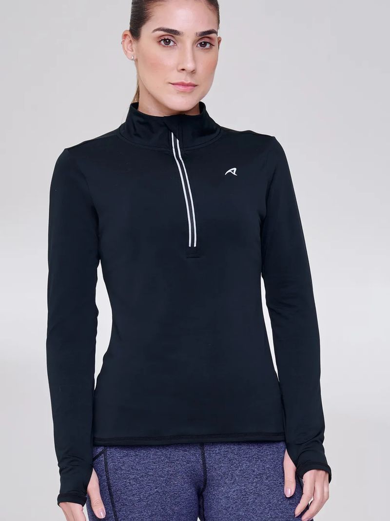 Camiseta Manga Longa Thermal Ziper Refletivo Kept 4