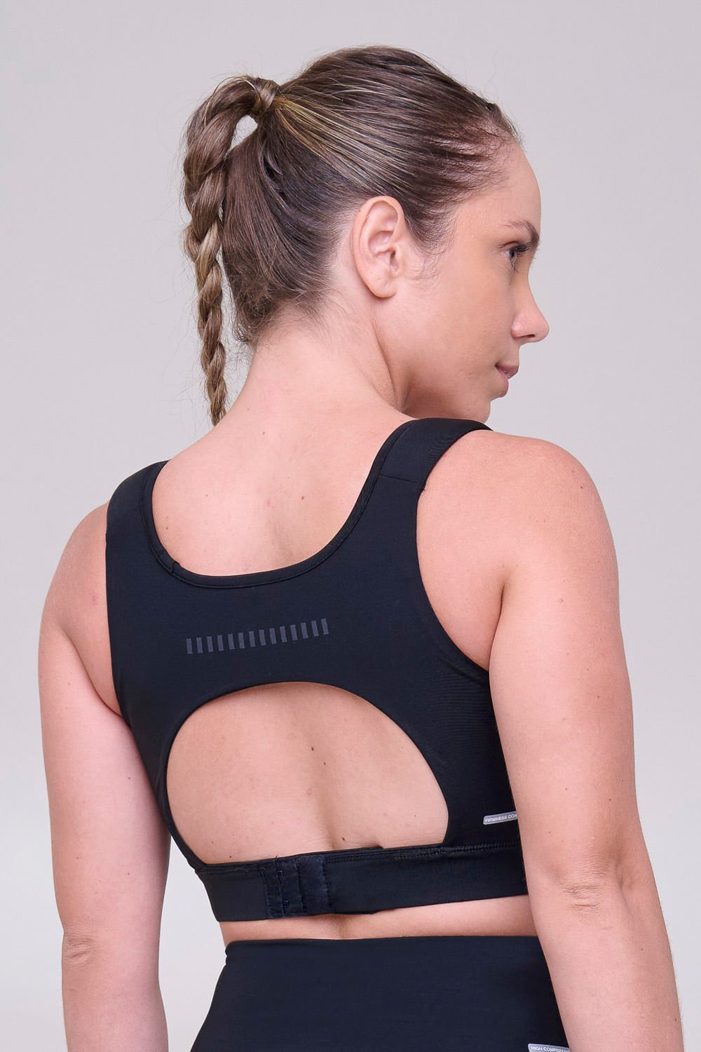 Top Grit Bossa Ajustavel 1 Bolso Reto Blackout