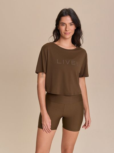 Camiseta Cropped Live Comfort