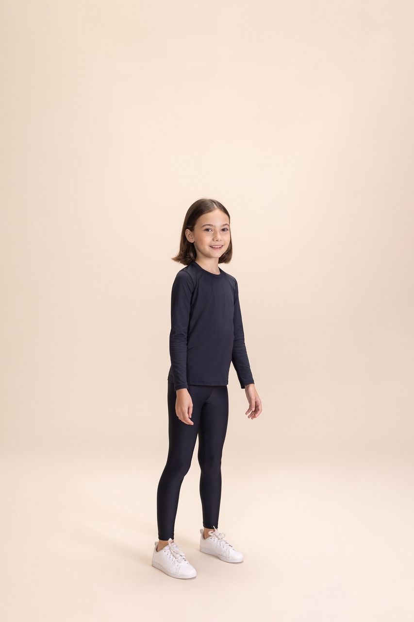 Camiseta ML Thermo Skin Kids  Noir Black 3
